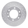 R1 81-85 Toyota 4Runner Front Left Drilled & Slotted Silver Brake Rotor