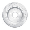 R1 15-25 Lexus ES250 Rear Right Drilled & Slotted Silver Brake Rotor