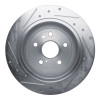 R1 09-15 Toyota Venza Rear Right Drilled & Slotted Silver Brake Rotor