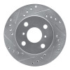R1 99-05 Toyota Yaris (Mexico) Front Left Drilled & Slotted Silver Brake Rotor