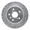 R1 95-99 Toyota Avalon Rear Left Drilled & Slotted Silver Brake Rotor