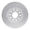 R1 92-95 Toyota MR2 Rear Right Drilled & Slotted Silver Brake Rotor