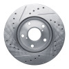 R1 92-95 Toyota MR2 Front Right Drilled & Slotted Silver Brake Rotor