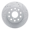 R1 91-95 Toyota MR2 Rear Right Drilled & Slotted Silver Brake Rotor