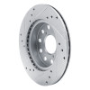 R1 91-95 Toyota MR2 Rear Right Drilled & Slotted Silver Brake Rotor