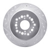 R1 92-00 Lexus LS400 Rear Left Drilled & Slotted Silver Brake Rotor