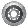 R1 92-98 Lexus SC300 Rear Right Drilled & Slotted Silver Brake Rotor