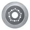 R1 92-98 Lexus SC300 Rear Left Drilled & Slotted Silver Brake Rotor
