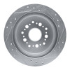 R1 92-98 Lexus SC300 Rear Left Drilled & Slotted Silver Brake Rotor