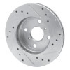 R1 90-91 Toyota Celica Front Left Drilled & Slotted Silver Brake Rotor