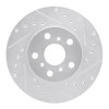 R1 88-93 Toyota Celica Front Right Drilled & Slotted Silver Brake Rotor