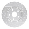 R1 88-93 Toyota Celica Front Left Drilled & Slotted Silver Brake Rotor