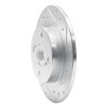 R1 87-92 Chevrolet Nova Rear Right Drilled & Slotted Silver Brake Rotor