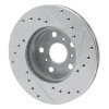 R1 87-87 Toyota Camry Front Left Drilled & Slotted Silver Brake Rotor