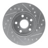 R1 87-87 Toyota Camry Front Left Drilled & Slotted Silver Brake Rotor