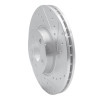 R1 01-03 Volkswagen EuroVan Front Right Drilled & Slotted Silver Brake Rotor EDZ-74045R