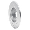 R1 85-86 Toyota MR2 Rear Left Drilled & Slotted Silver Brake Rotor