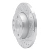 R1 96-00 Volkswagen EuroVan Front Right Drilled & Slotted Silver Brake Rotor EDZ-74042R