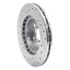 R1 86-89 Toyota Celica Front Right Drilled & Slotted Silver Brake Rotor