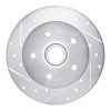 R1 86-91 Volkswagen VanAGON Front Left Drilled & Slotted Silver Brake Rotor