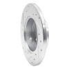 R1 84-88 Chevrolet Nova Front Right Drilled & Slotted Silver Brake Rotor