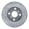 R1 84-88 Chevrolet Nova Front Left Drilled & Slotted Silver Brake Rotor