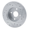R1 84-88 Chevrolet Nova Front Left Drilled & Slotted Silver Brake Rotor