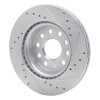 R1 05-15 Volkswagen Jetta Sedan Front Left Drilled & Slotted Silver Brake Rotor