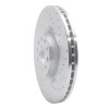 R1 06-13 Audi S3 (Mexico) Front Right Drilled & Slotted Silver Brake Rotor