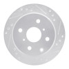R1 82-85 Toyota Celica Rear Right Drilled & Slotted Silver Brake Rotor