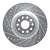 R1 06-13 Audi S3 (Mexico) Front Left Drilled & Slotted Silver Brake Rotor