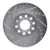 R1 05-25 Audi A3 (Mexico) Front Left Drilled & Slotted Silver Brake Rotor