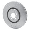 R1 04-06 Audi TT Quattro Right Front Drilled & Slotted Silver Brake Rotor