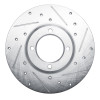R1 79-81 Toyota Celica Front Right Drilled & Slotted Silver Brake Rotor