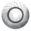 R1 02-05 Volkswagen Passat (USA/Canada) Front Right Drilled & Slotted Silver Brake Rotor