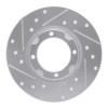 R1 80-82 Toyota Tercel Front Left Drilled & Slotted Silver Brake Rotor
