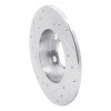 R1 98-24 Audi A1 (Mexico) Rear Right Drilled & Slotted Silver Brake Rotor