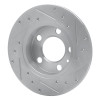 R1 98-24 Audi A1 (Mexico) Rear Left Drilled & Slotted Silver Brake Rotor