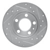 R1 98-24 Audi A1 (Mexico) Rear Left Drilled & Slotted Silver Brake Rotor