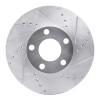 R1 98-98 Volkswagen Passat (USA/Canada) Front Right Drilled & Slotted Silver Brake Rotor