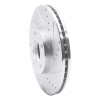 R1 98-98 Volkswagen Passat (USA/Canada) Front Right Drilled & Slotted Silver Brake Rotor
