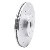 R1 98-98 Volkswagen Passat (USA/Canada) Front Left Drilled & Slotted Silver Brake Rotor