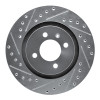 R1 90-93 Volkswagen Passat (USA/Canada) Front Left Drilled & Slotted Silver Brake Rotor