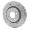 R1 90-93 Volkswagen Passat (USA/Canada) Front Left Drilled & Slotted Silver Brake Rotor
