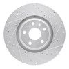 R1 08-11 Audi TT Quattro Front Right Drilled & Slotted Silver Brake Rotor