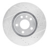 R1 05-11 Audi A6 Quattro Front Right Drilled & Slotted Silver Brake Rotor