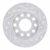 R1 00-08 Audi A4 (USA/Canada) Rear Right Drilled & Slotted Silver Brake Rotor