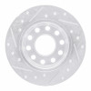 R1 00-08 Audi A4 (USA/Canada) Rear Right Drilled & Slotted Silver Brake Rotor