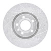 R1 97-06 Audi A6 Quattro Front Right Drilled & Slotted Silver Brake Rotor
