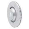 R1 05-11 Audi A6 Quattro Front Right Drilled & Slotted Silver Brake Rotor EDZ-73038R